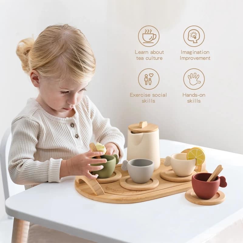 Montessori Toy Teapot Kitchen Set - Image 4